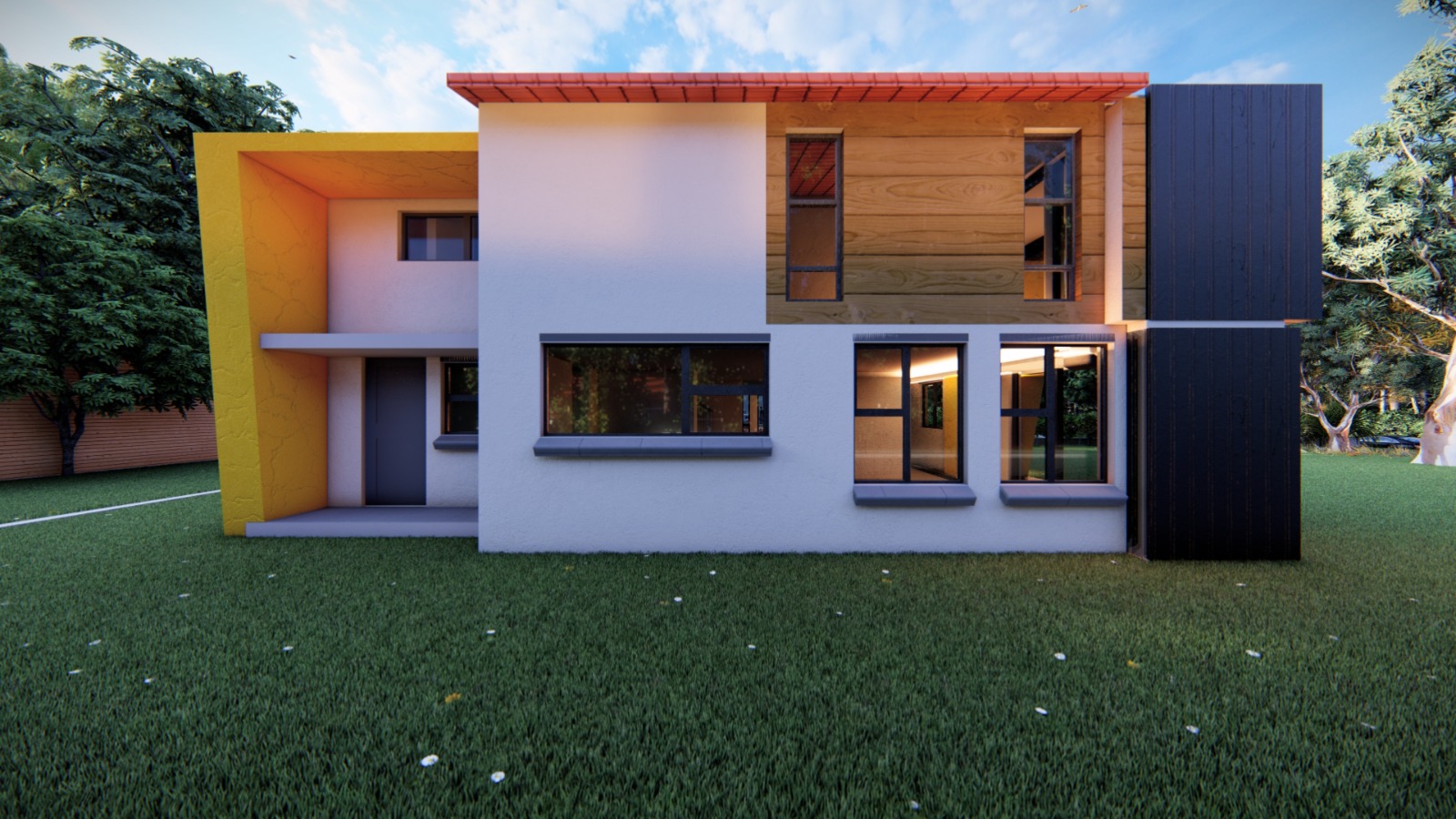 Modern building exterior